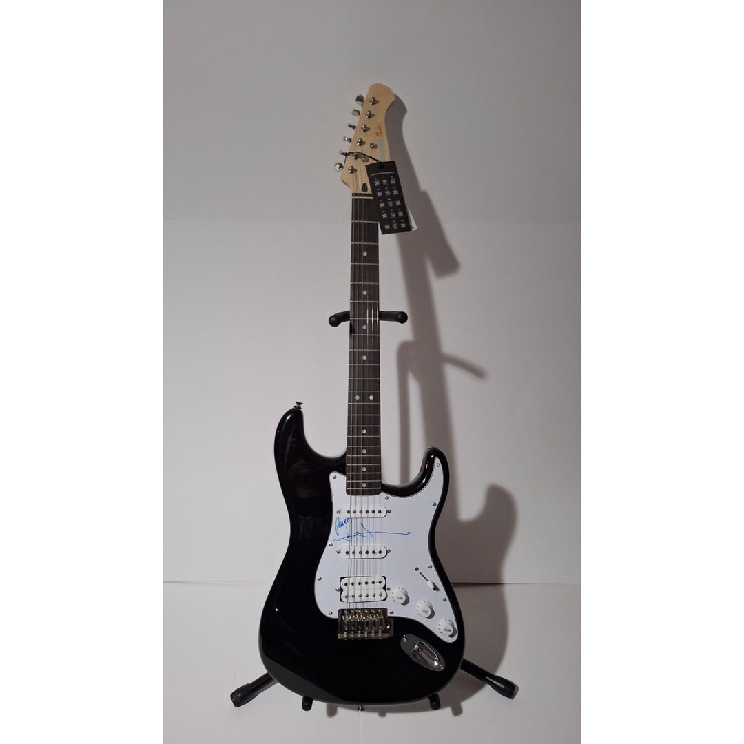 Denver, John authentic Fender Stratocaster Squier electric guitar signed with proof