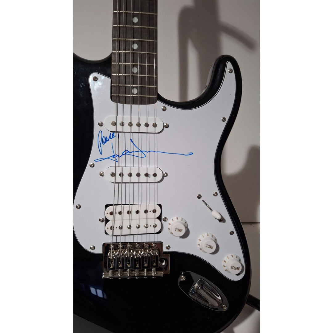 Denver, John authentic Fender Stratocaster Squier electric guitar signed with proof