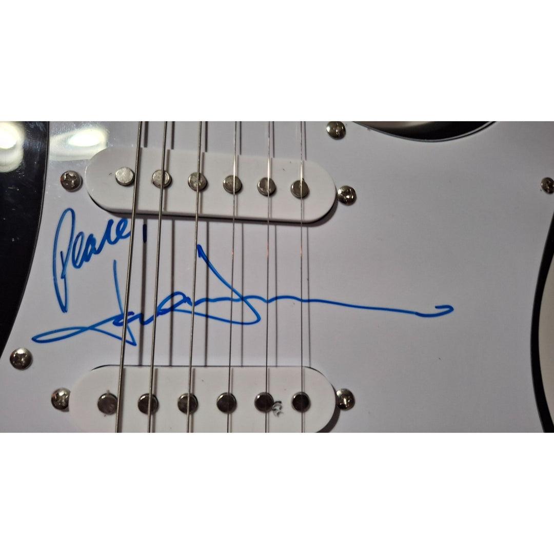 Denver, John authentic Fender Stratocaster Squier electric guitar signed with proof