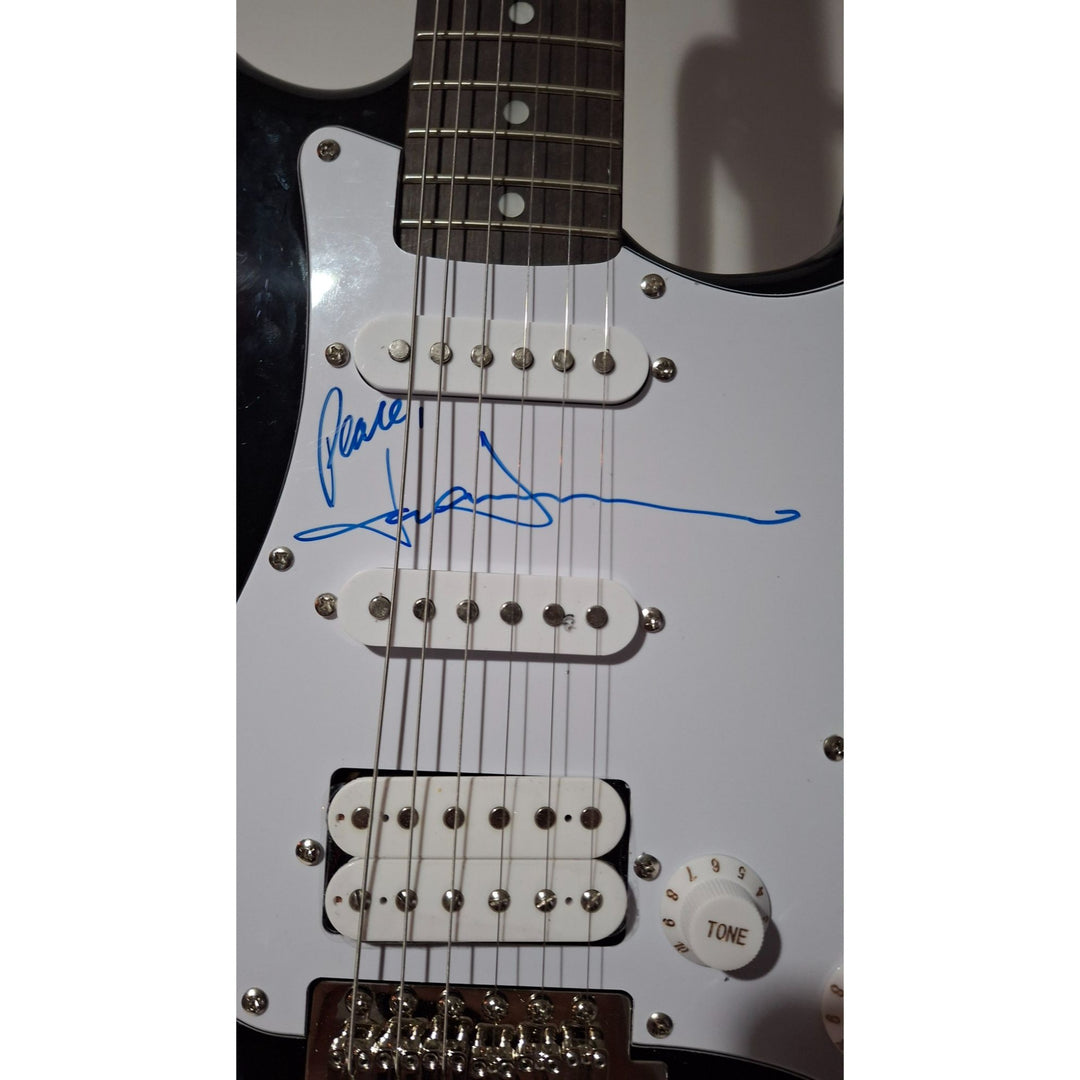 Denver, John authentic Fender Stratocaster Squier electric guitar signed with proof