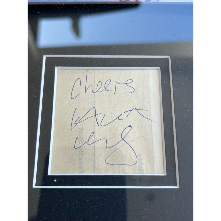 "Batman, Bruce Wayne " Christian Bale  8x10 photo . Heath Ledger, autograph book page "The Joker" "The Dark Knight" signed with proof