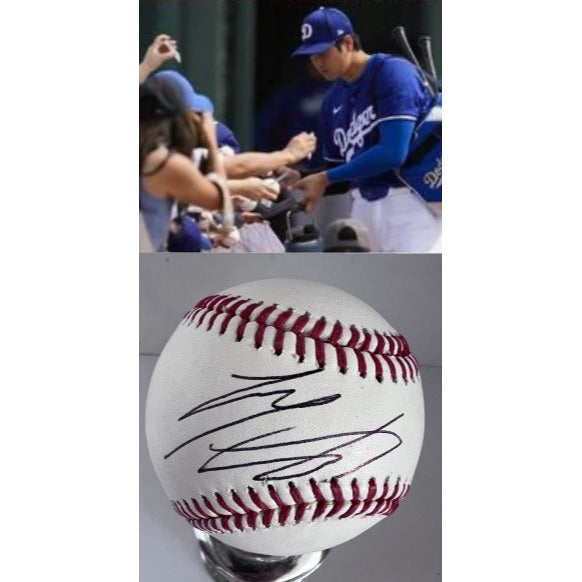 Shohei Ohtani Los Angeles Dodgers Rawlings Major League Baseball signed with proof