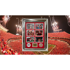 Kansas city Chiefs Harrison Butker, Andy Reid, Isiah Pacheco, Patrick Mahomes, Travis Kelce, Rashee Rice 5x7 photos in museum quality frame