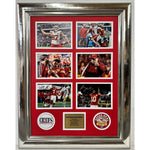 Load image into Gallery viewer, Kansas city Chiefs Harrison Butker, Andy Reid, Isiah Pacheco, Patrick Mahomes, Travis Kelce, Rashee Rice 5x7 photos in museum quality frame
