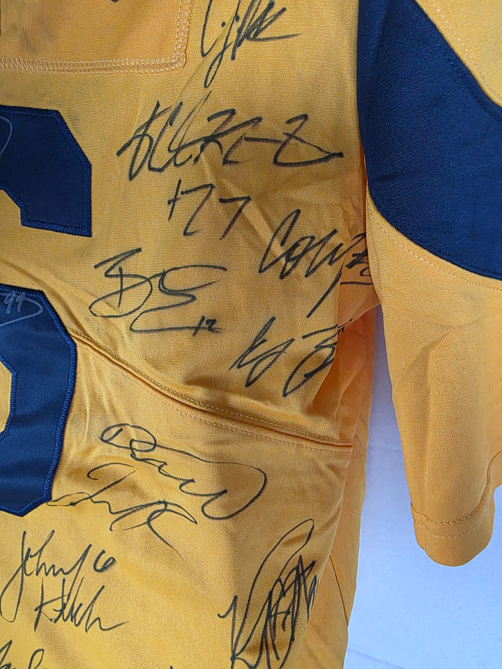 Los Angeles Rams team signatures close-up 5