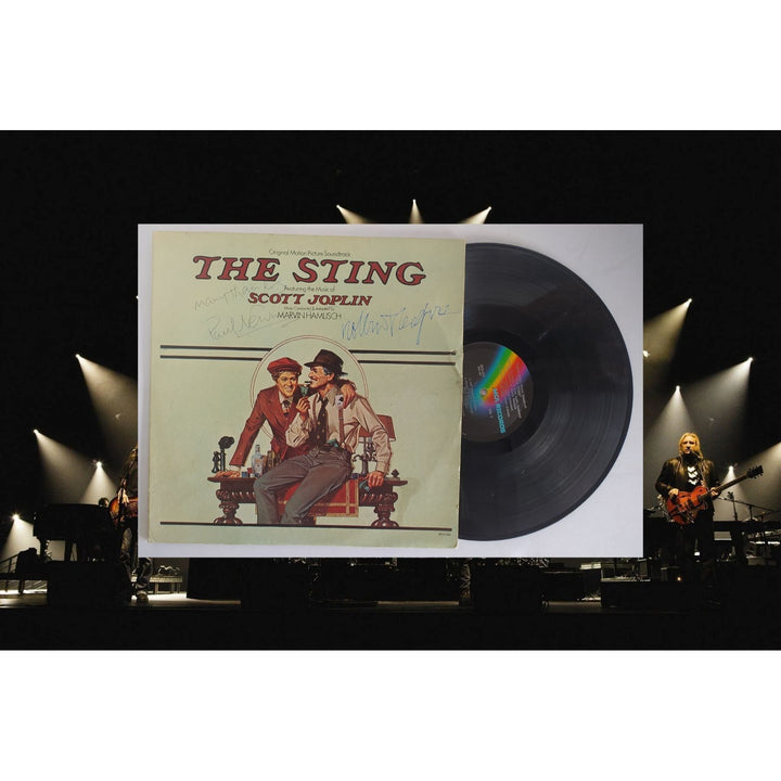 The Sting original motion picture soundtrack Paul Newman and Robert Redford signed with proof