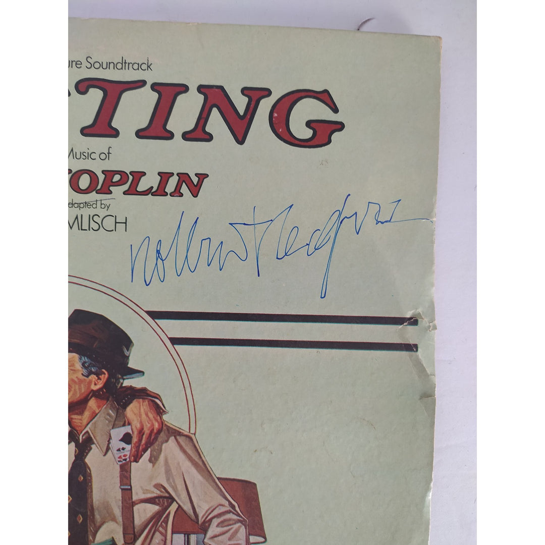 The Sting original motion picture soundtrack Paul Newman and Robert Redford signed with proof