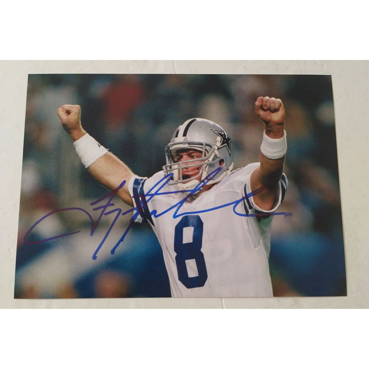 Troy Aikman, Dallas Cowboys, Dynasty, signed, 5x7 photo, with proof