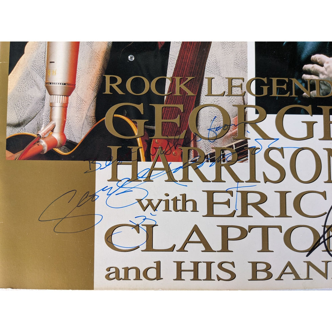 George Harrison and Eric Clapton tour program signed with proof