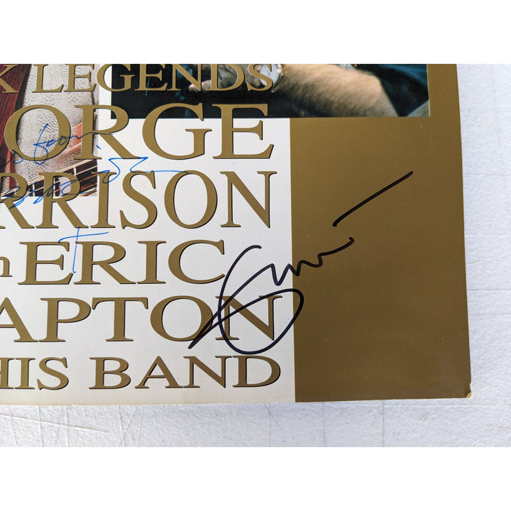 George Harrison and Eric Clapton tour program signed with proof