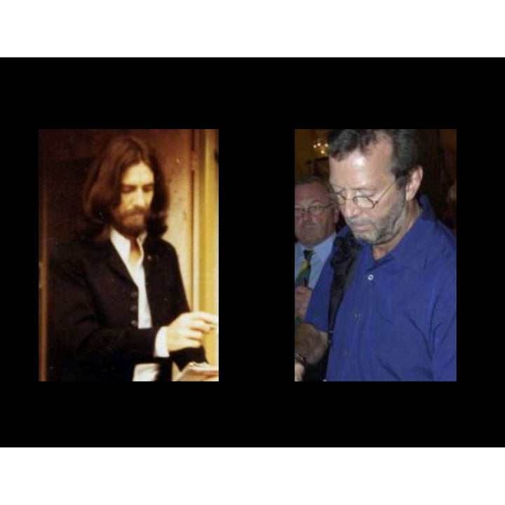 George Harrison and Eric Clapton tour program signed with proof