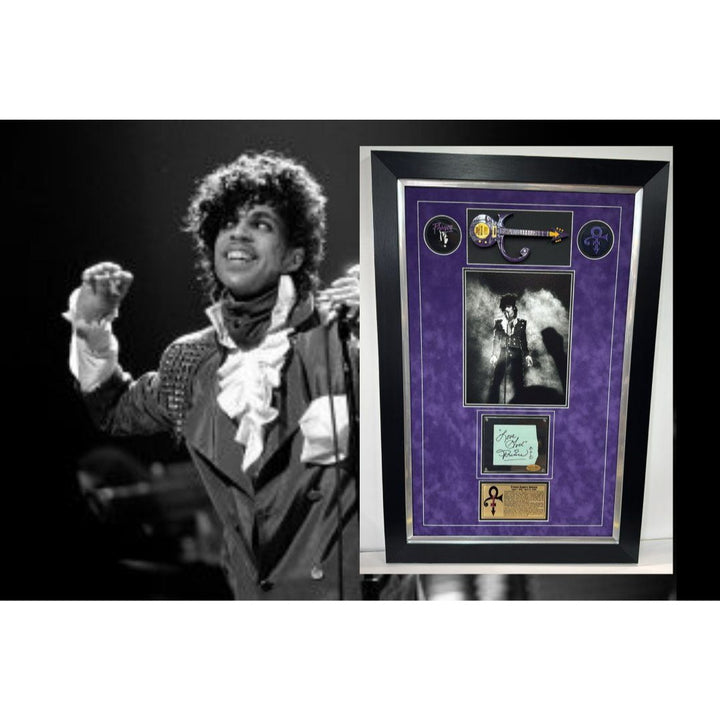 Prince Rogers Nelson signed autograph page book with museum quality frame (one of a kind with proof)