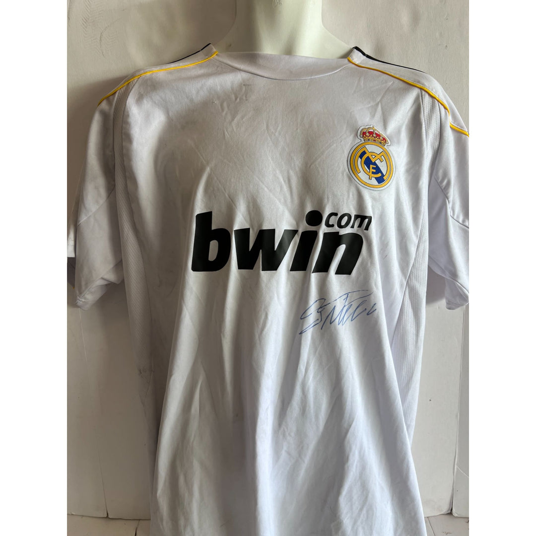 Cristiano Ronaldo Real Madrid jersey signed with proof.