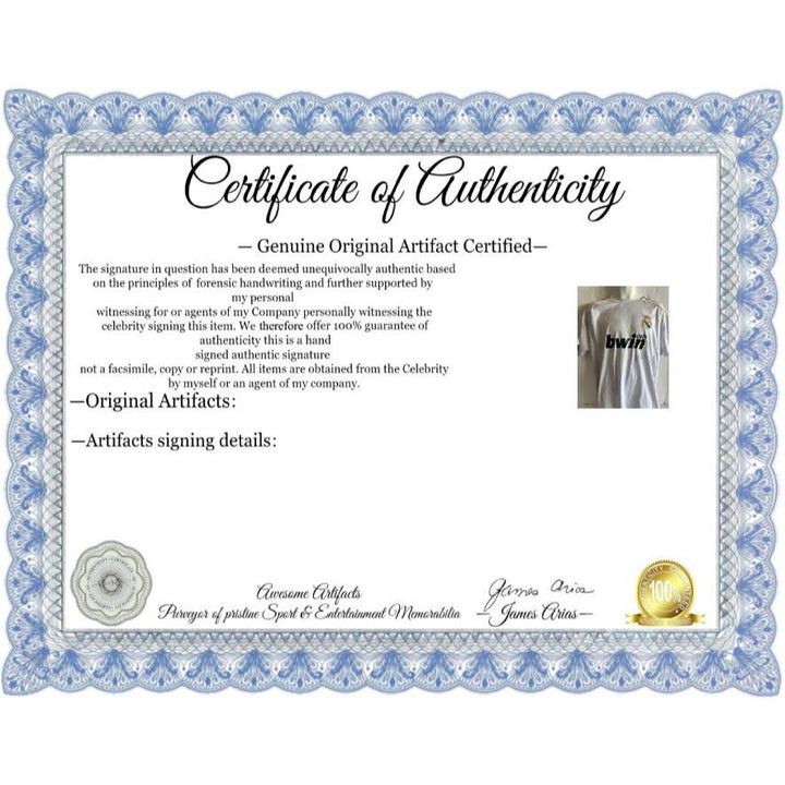 Cristiano Ronaldo Real Madrid jersey signed with proof.