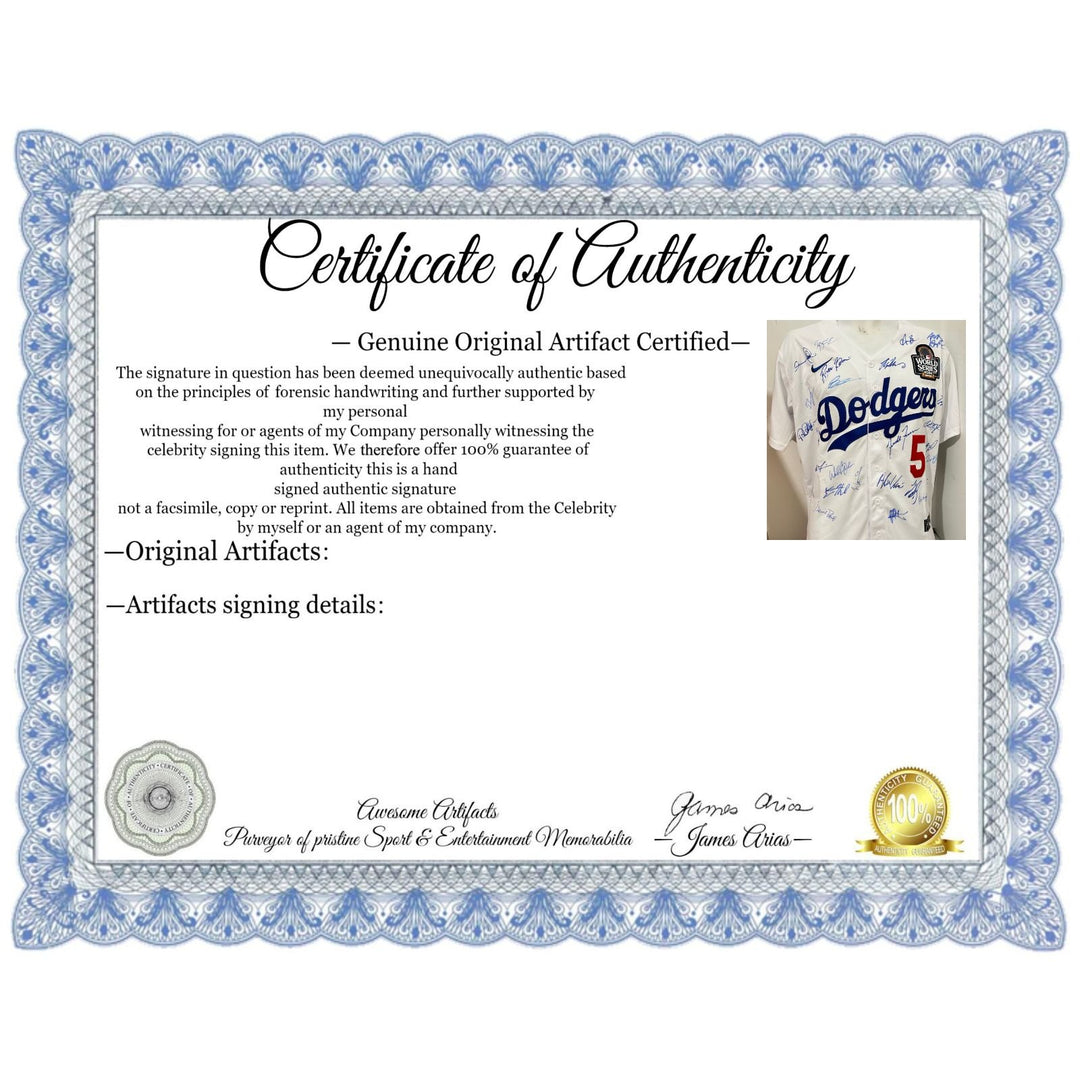 Los Angeles Dodgers 2024 World Series champs Freddie Freeman MLB Nike M game model jersey signed with proof