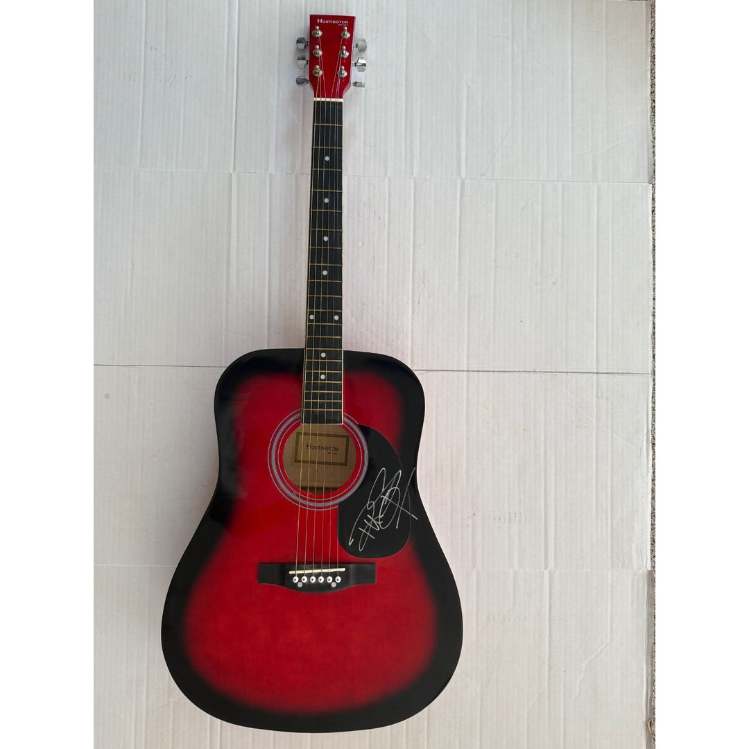 Rick Springfield full size acoustic guitar signed with proof.