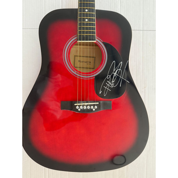 Rick Springfield full size acoustic guitar signed with proof.