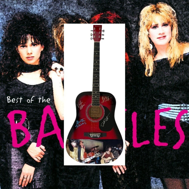 Bangles One of a Kind full size acoustic guitar signed with proof.