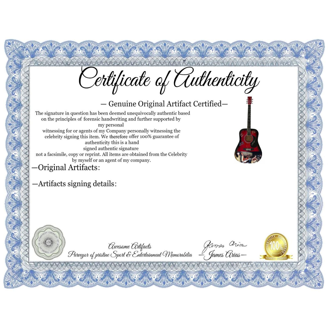 Bangles One of a Kind full size acoustic guitar signed with proof.