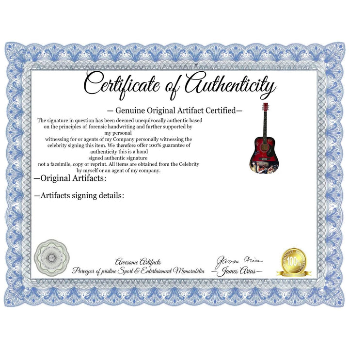 Bangles One of a Kind full size acoustic guitar signed with proof.