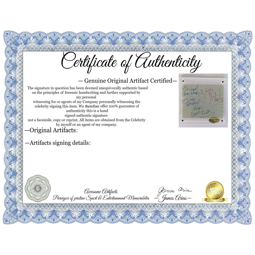 Jimi Hendrix Experience, Noel Redding, Mitch Mitchell & Jimi Hendrix Vintage autograph book page signed with proof