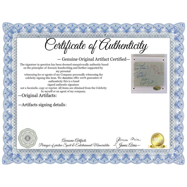 Jimi Hendrix Experience, Noel Redding, Mitch Mitchell & Jimi Hendrix Vintage autograph book page signed with proof