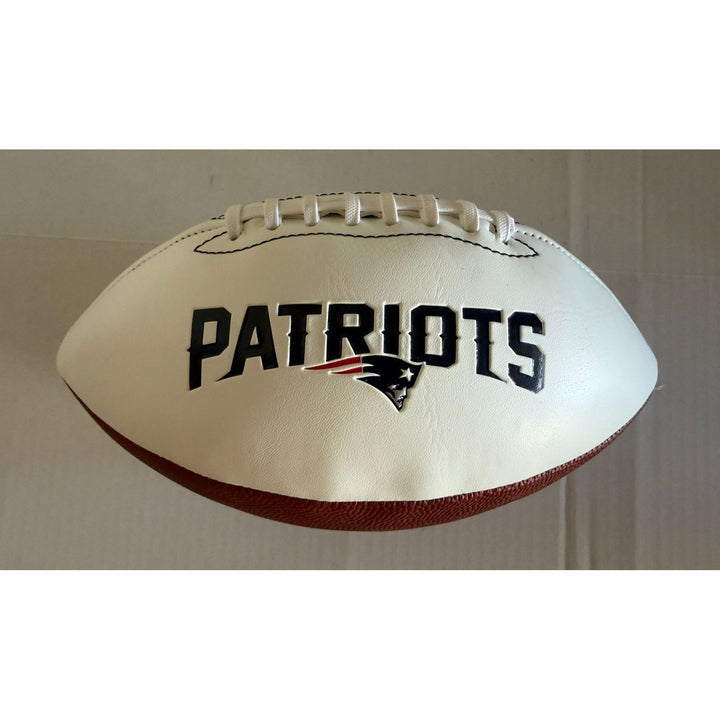Drake Maye New England Patriots full size football signed with proof