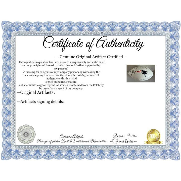 Drake Maye New England Patriots full size football signed with proof