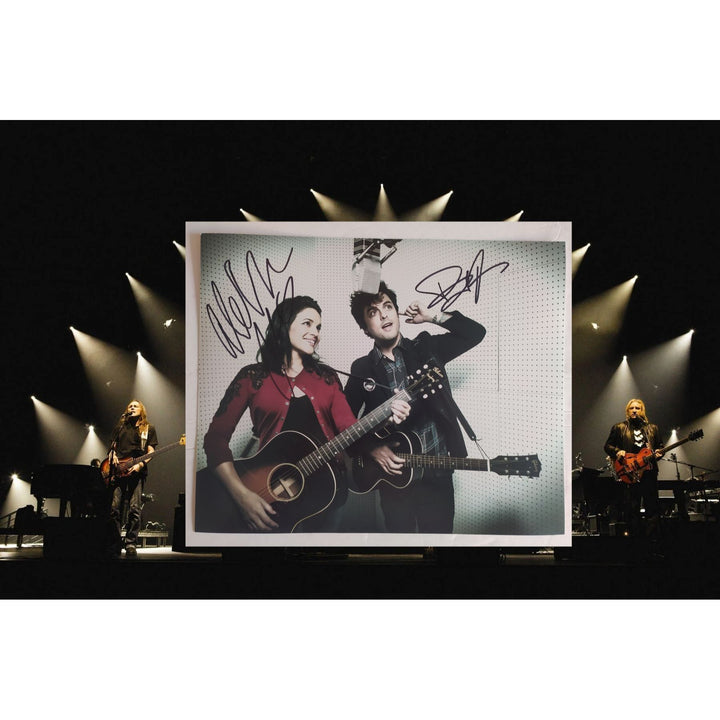 Norah Jones and Billy Joe Armstrong 8x10 photo signed with proof