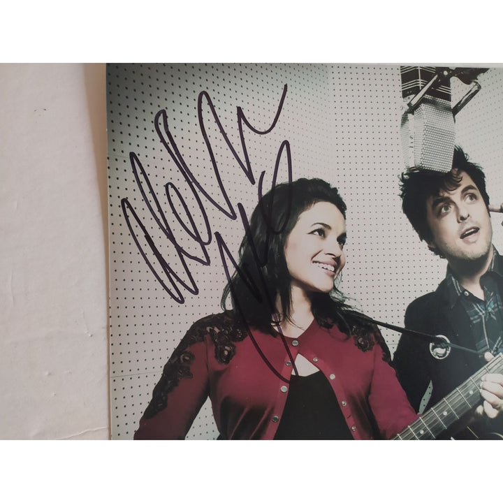 Norah Jones and Billy Joe Armstrong 8x10 photo signed with proof