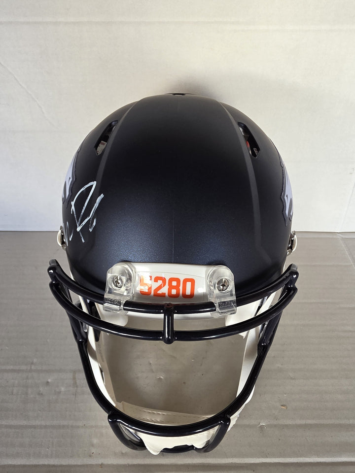 Bo Nix Sean Payton Denver Broncos Riddell Speed Authentic Game Model Helmet Signed Photo Proof.