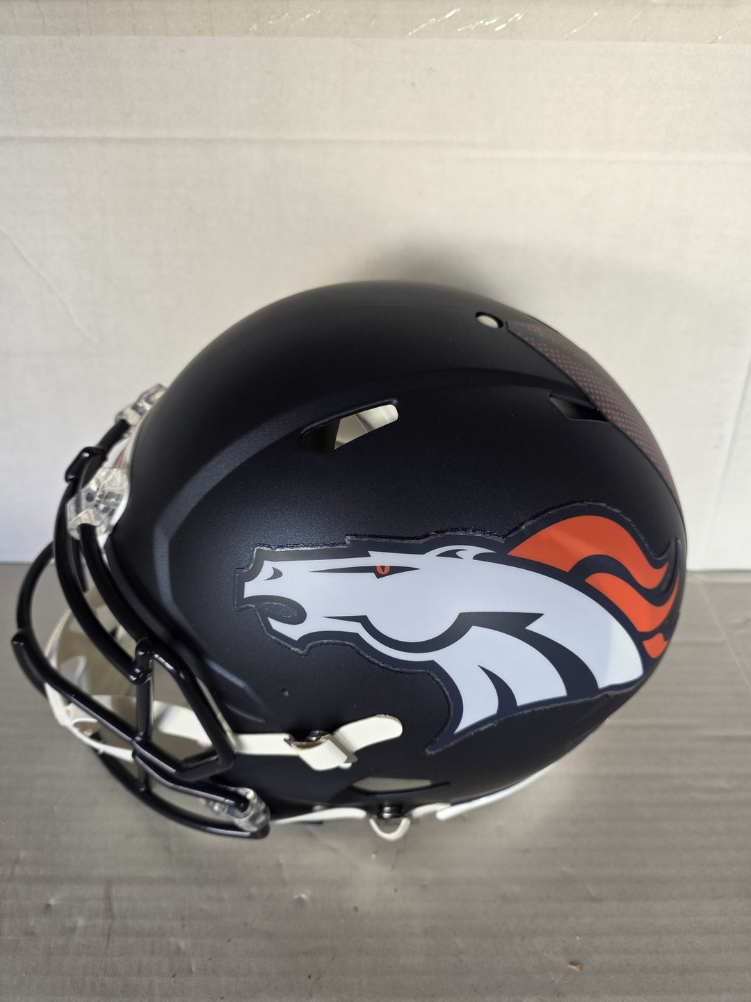 Bo Nix Sean Payton Denver Broncos Riddell Speed Authentic Game Model Helmet Signed Photo Proof.