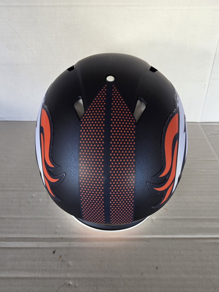 Bo Nix Sean Payton Denver Broncos Riddell Speed Authentic Game Model Helmet Signed Photo Proof.