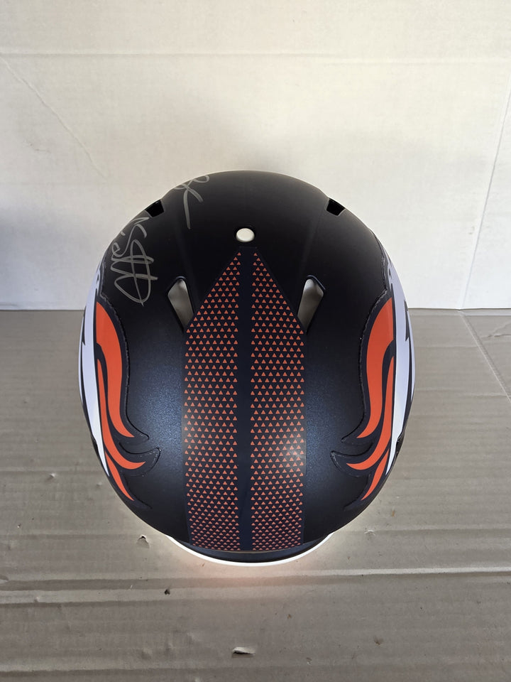 Denver Broncos Bo Nix Courtland Sutton Nik Bonitto Zach Allen Garett Bolles Sean Payton Riddell Speed Authentic Game Model Helmet Signed Variant A.