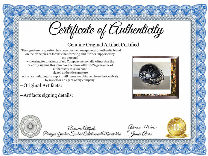 Seattle Seahawks 2025-26 Super Bowl Champions Riddell Speed Authentic Team Signed Helmet 43 Signatures Silver Ink.