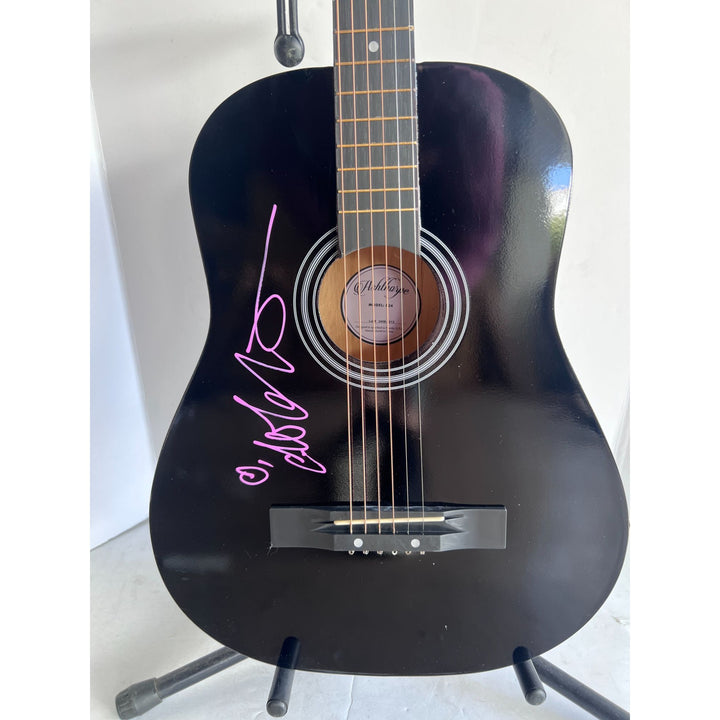 Norah Jones full size acoustic guitar signed with proof