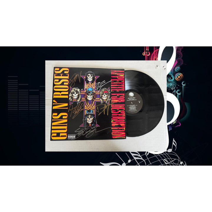 Guns n Roses ''Appetite for Destruction'' LP signed with proof.