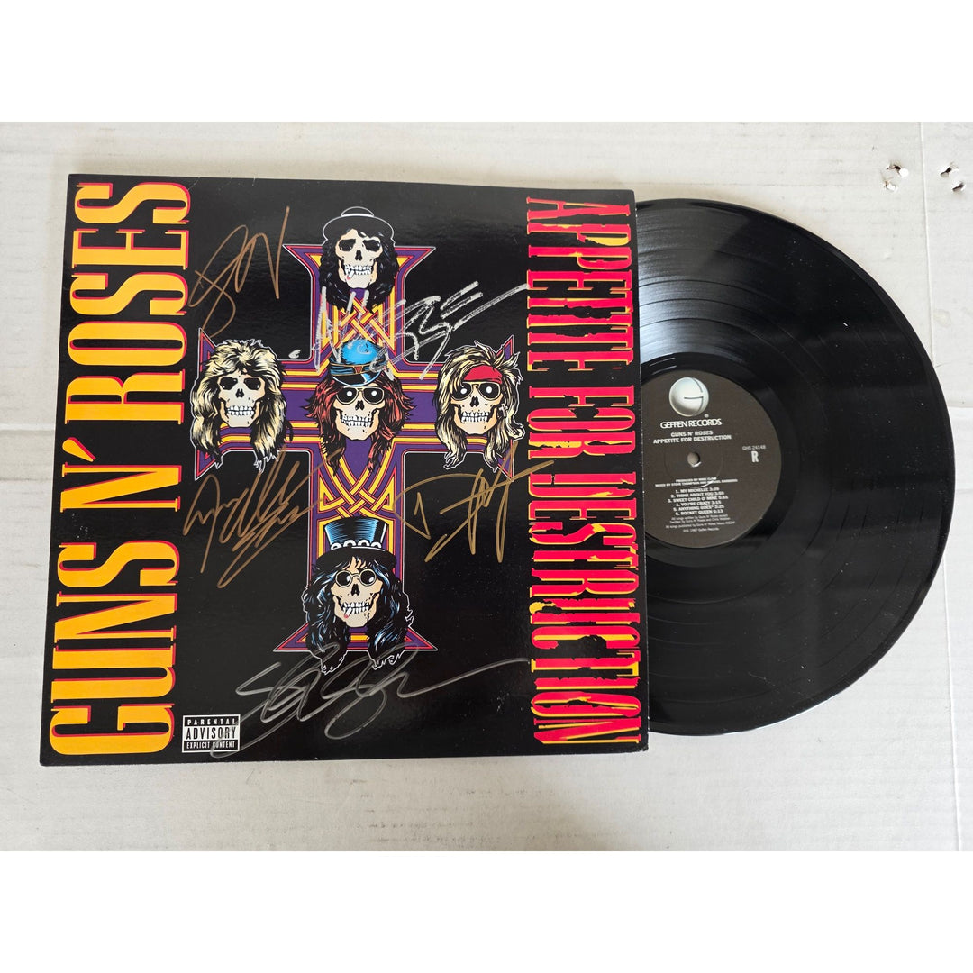 Guns n Roses ''Appetite for Destruction'' LP signed with proof.