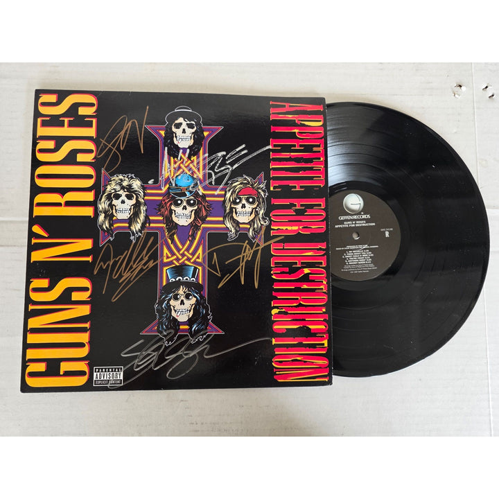 Guns n Roses ''Appetite for Destruction'' LP signed with proof.