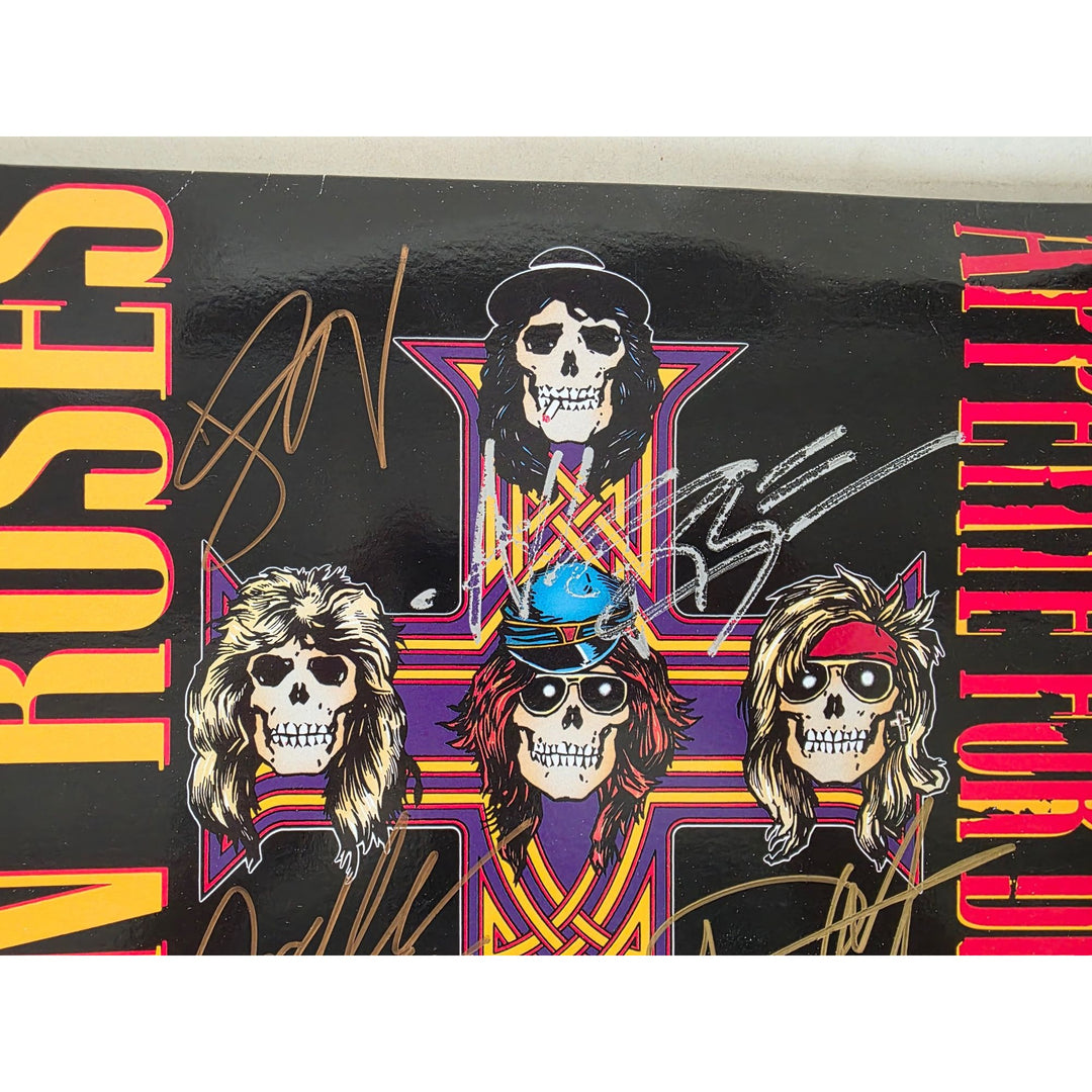 Guns n Roses ''Appetite for Destruction'' LP signed with proof.
