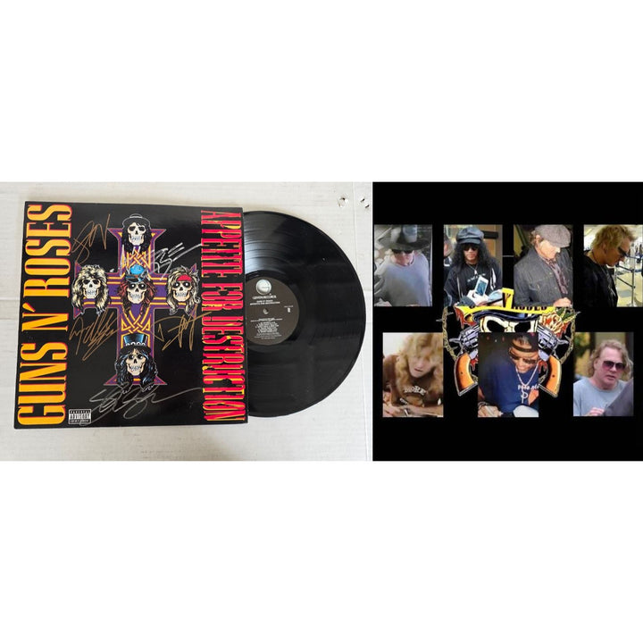 Guns n Roses ''Appetite for Destruction'' LP signed with proof.