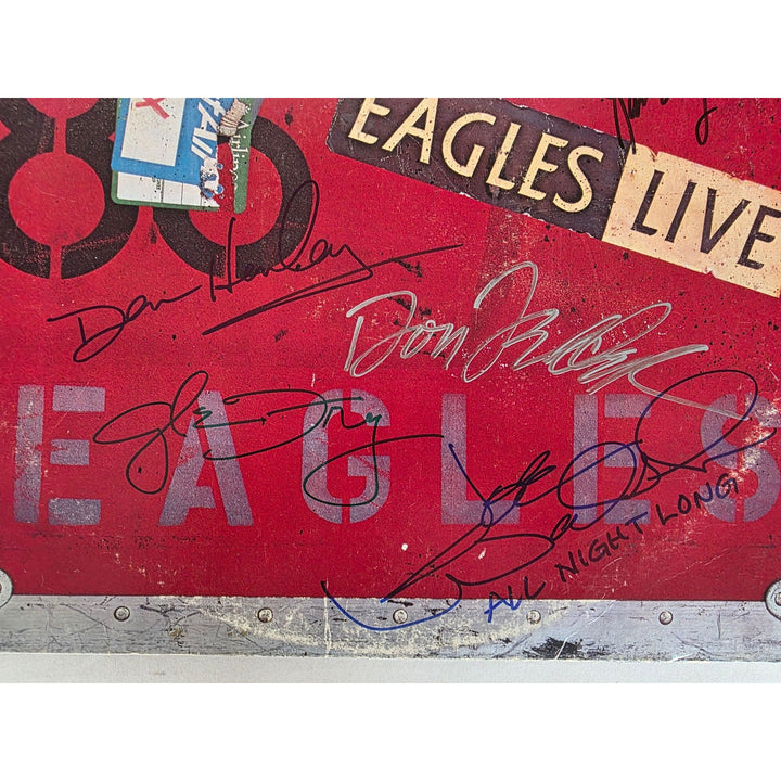 The Eagles ''Live'' LP signed with proof.