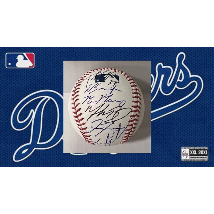 Los Angeles Dodgers Freddie Freeman Mookie Betts Teoscar Hernandez Will Smith Tommy Edmand and Max Muncy MLB baseball signed with proof
