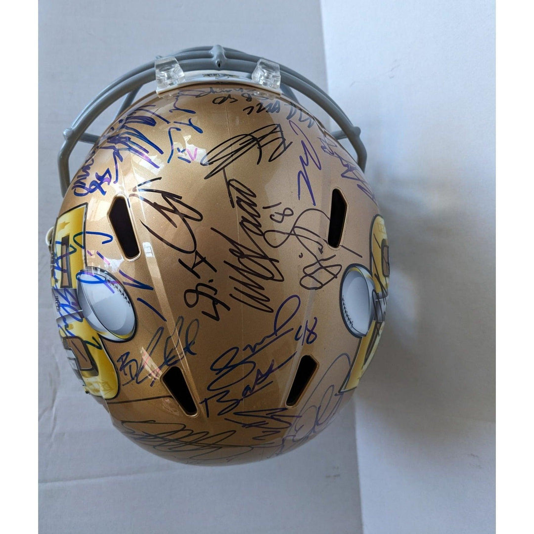 Denver Broncos Superbowl Champions Peyton Manning Von Miller Riddell Full size replica helmet 2015 team signed (40 plus signed) with proof