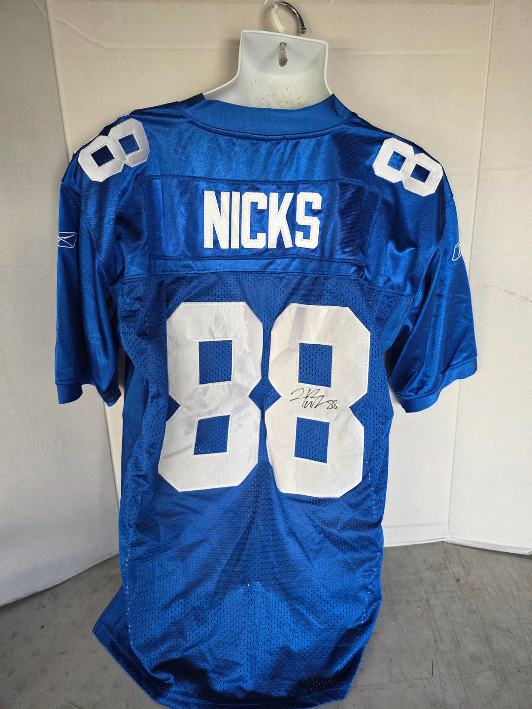 Hakeem Nicks New York Giants jersey back signed set 2