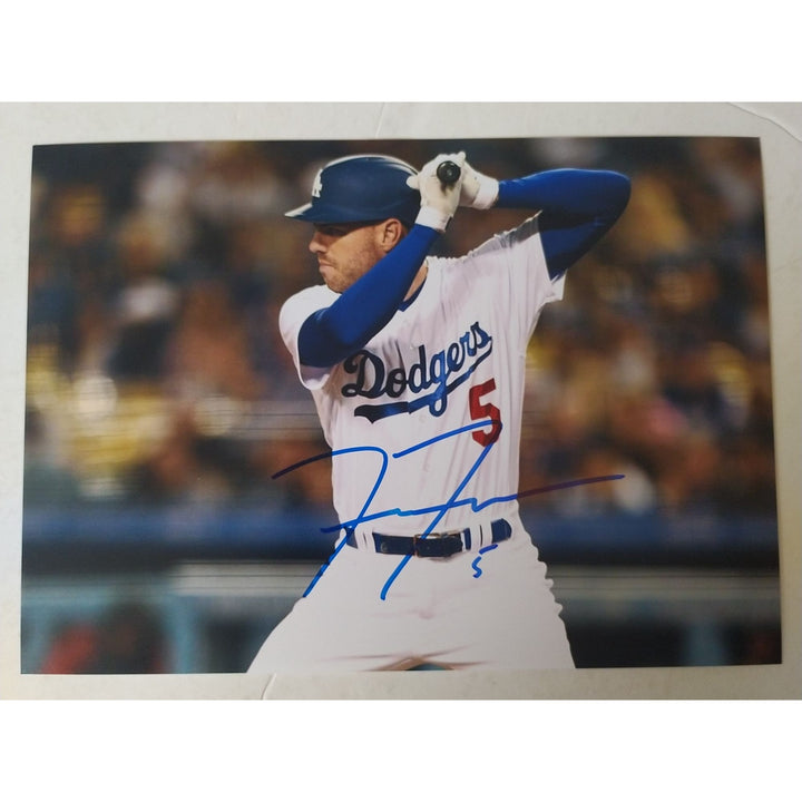 Los Angeles, Dodgers, Freddie Freeman, 5x7 photos, signed, with proof