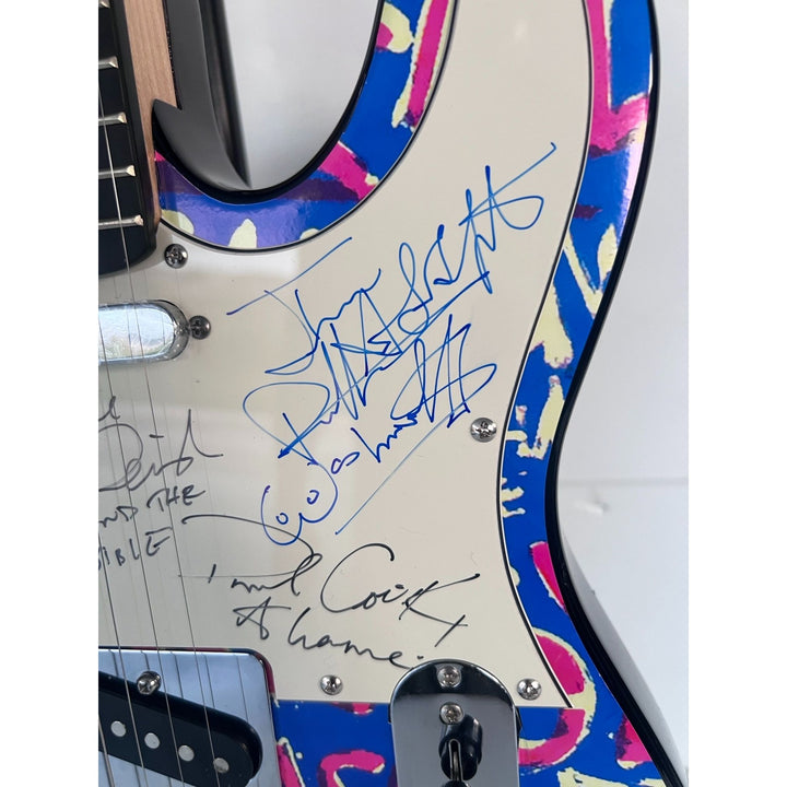 The Sex Pistols John Lyndon "Johnny Rotten", Glen Matlock, Paul Cook, Steve Jones one of a kind telecaster electric guitar signed with proof.