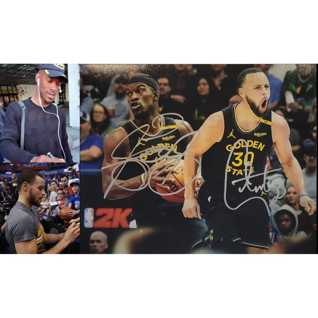 Stephen Curry and Jimmy Butler 8x10 photo signed with proof.