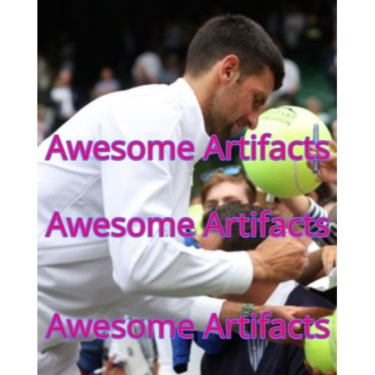 Novak Djokovic tennis Legend 5x7 photo signed with proof