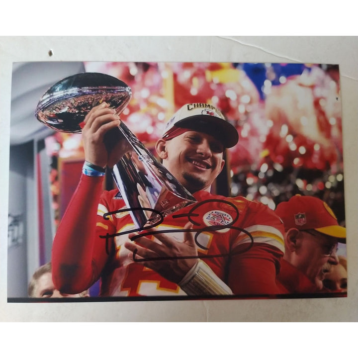 Patrick Mahomes, Kansas City, Chief's, Super Bowl, Champions, signed, 5x7 photo, with proof